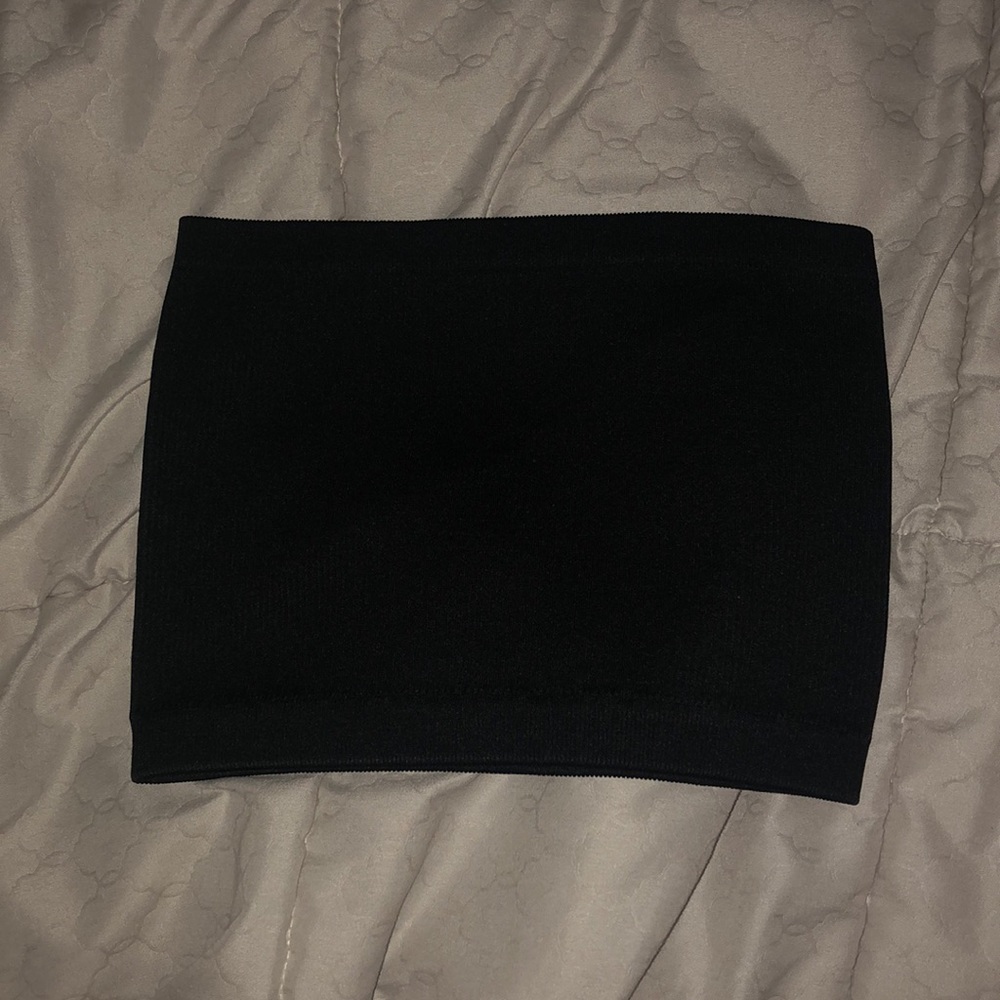 Black Off the Shoulder Crop Top